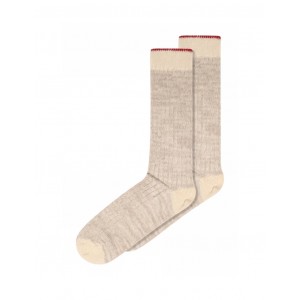 MP Socks, Long Ribbed Socks for Women in Marled Wool