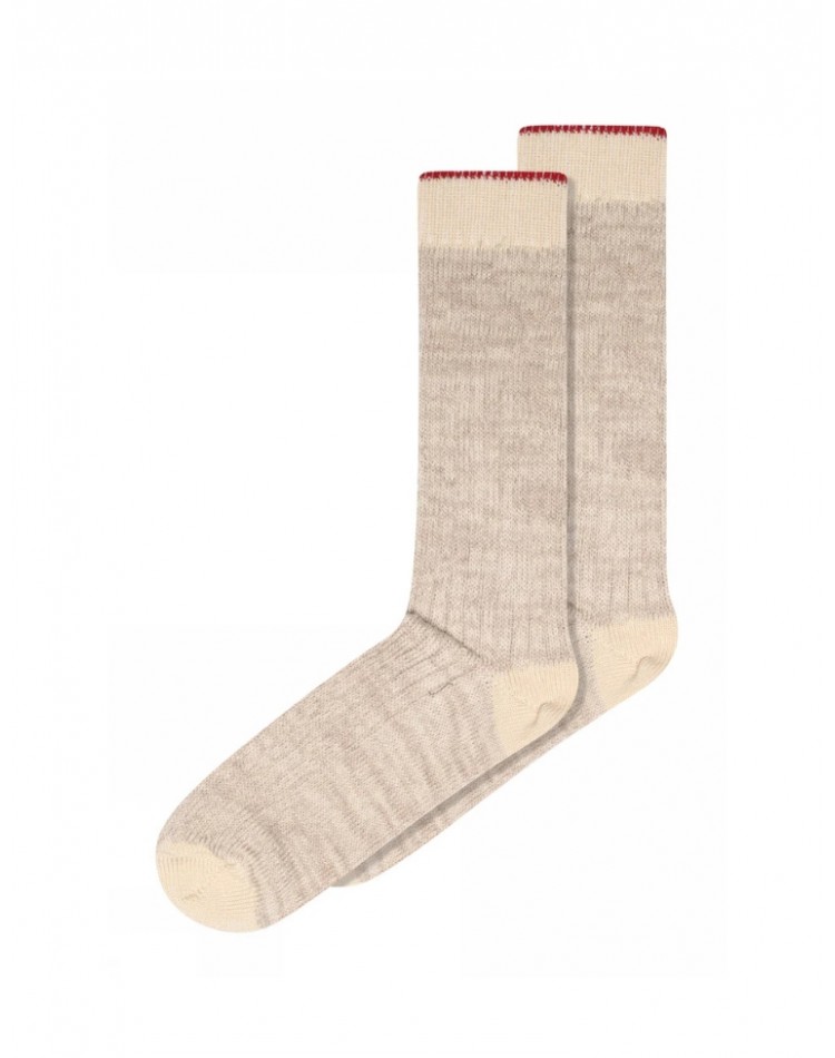 MP Socks, Long Ribbed Socks for Women in Marled Wool