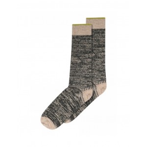 MP Socks, Long Ribbed Socks for Women in Marled Wool