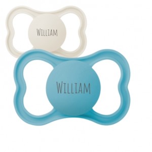 MAM Air,  Size 2 (6-16m)), Symmetrical - Silicone, Personalised dummies