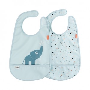 Done by deer, Bib with Velcro, set of 2