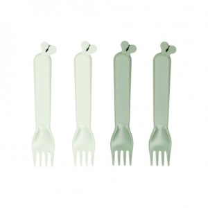 Done by deer, Kiddish Raffi forks 4-pack