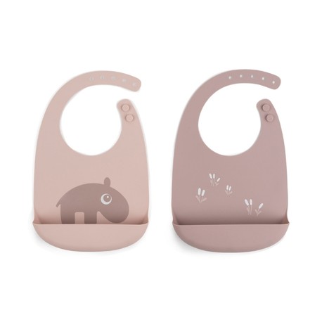 Done by deer, Silicone bib 2-pack