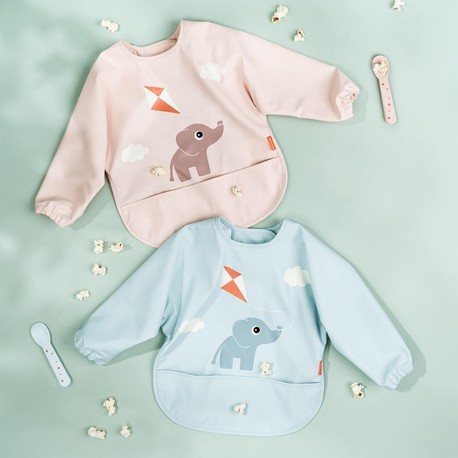 Done by deer, Bib with sleeves and pocket, Playground