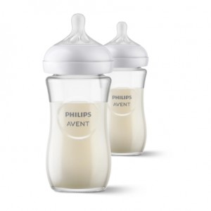 Philips Avent Natural Response Glass Bottle, 240 ml