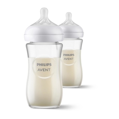 Philips Avent Natural Response Glass Bottle, 240 ml