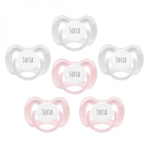 MININOR,  Size 1 (0-6 m) , Symmetrical - Silicone, Personalised dummies