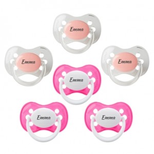 CANPOL, Size 2 (6+ m), Symmetric - Silicone, Personalised dummies