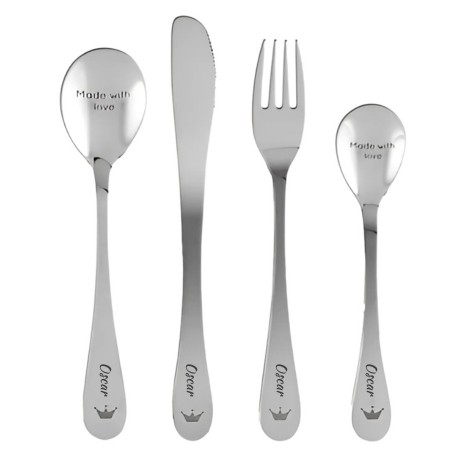 BAMBAM, Children's cutlery set, w/ name