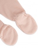 Retro baby leggings with foot, made from 100% organic merino wool