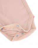 Body with long sleeves and wrap-around closure for babies, made from 100% organic merino wool