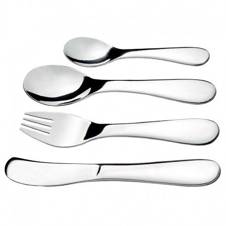 Cutlery set with name, Stainless steel w/o motive, Picture frame included